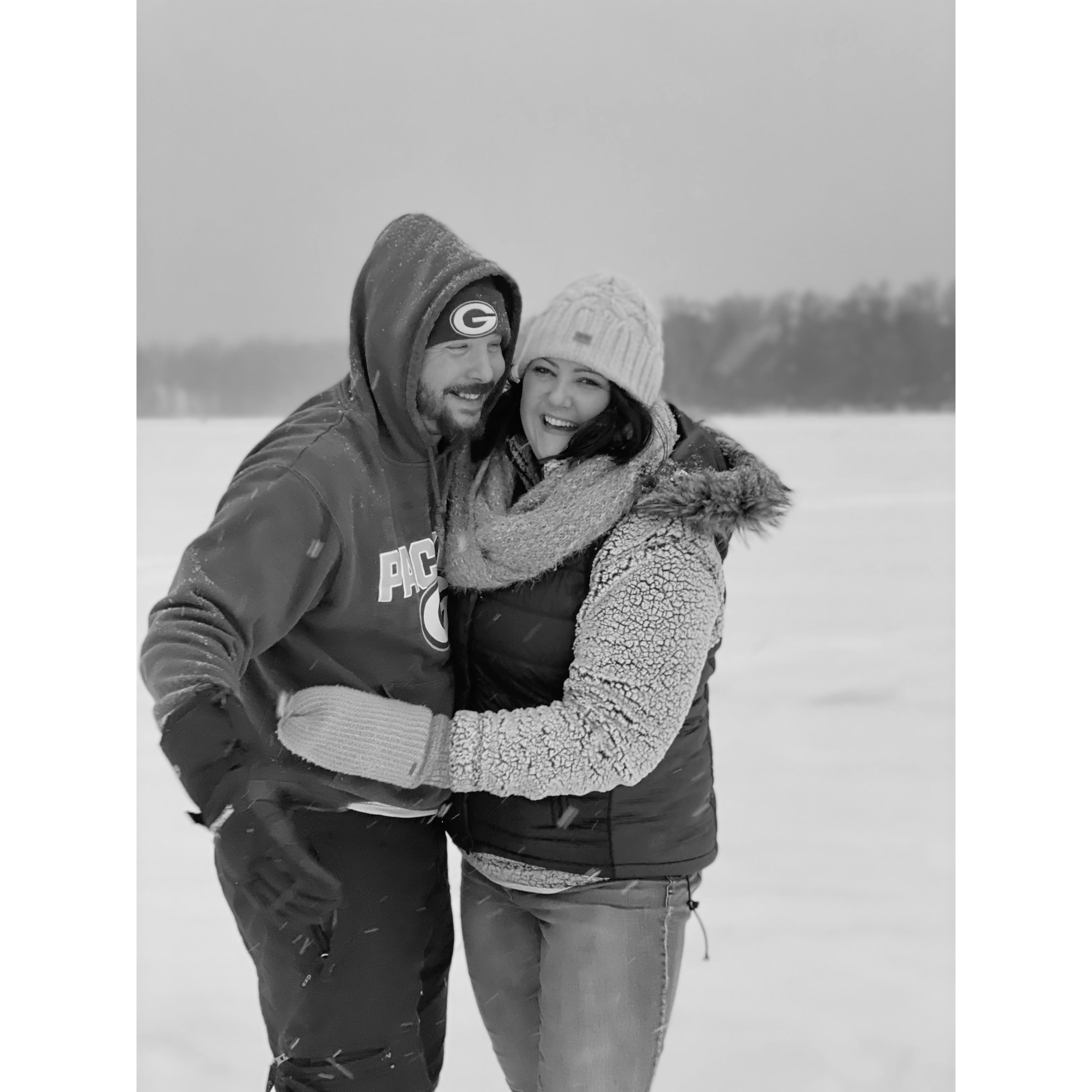 Kristin's first time Ice Fishing