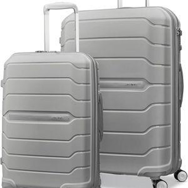 Samsonite Freeform Hardside Expandable with Double Spinner Wheels, 2-Piece Set (21/28), Light Grey