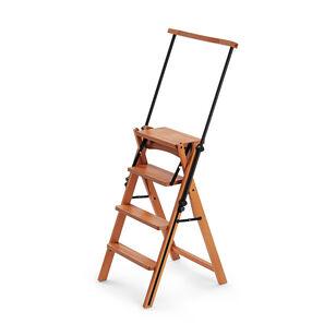 Eletta Convertible Wooden 4-Step Ladder & Chair