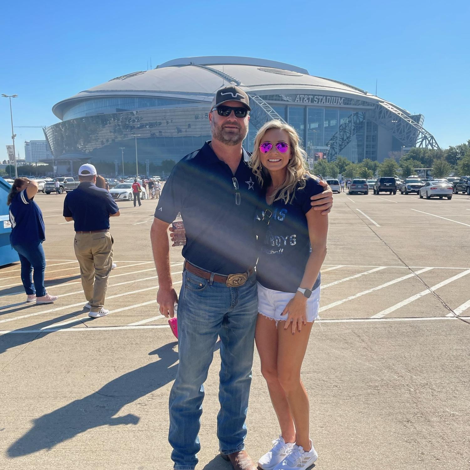 Our first Cowboys game together! Matt’s first ever!