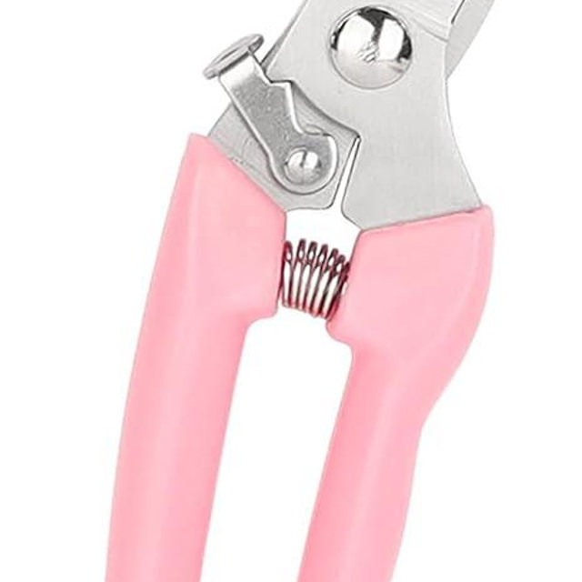 Garden Flower Shears Pruning Shears 6.9 inches Scissors Heavy Duty Plant Scissors for Cutting Flowers, Trimming Plants, Bonsai, Fruits Picking (Pink Handle)