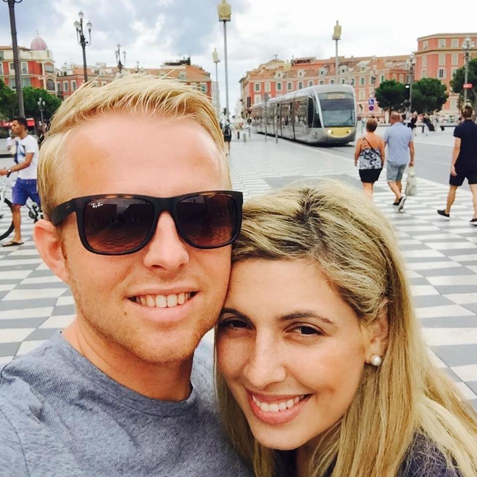 We spend a lot of time in the summer paradise of Nice, France. Two blondies back in 2015.