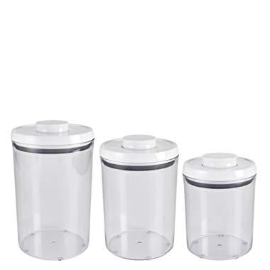 OXO Good Grips 3-Piece Airtight POP Round Canister Set