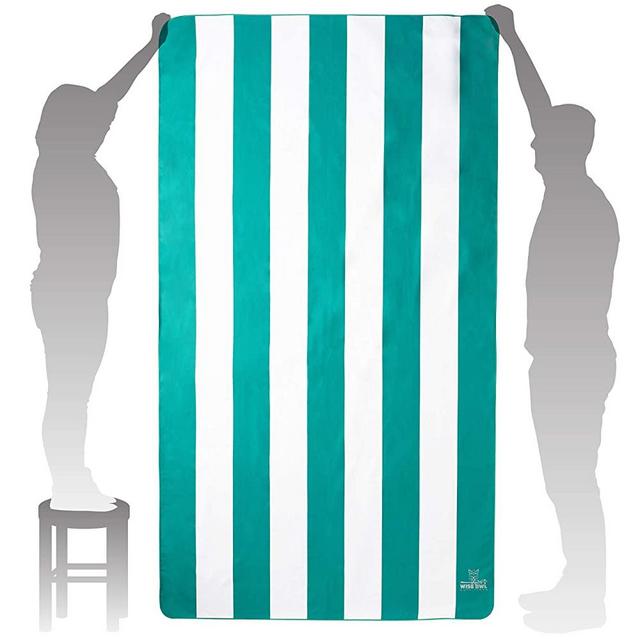 Wise Owl Microfiber Beach Towel (84 x 48)- Extra Large Quick Dry Beach Towel Oversized, Super Absorbent Beach & Swim Towels - (Green)