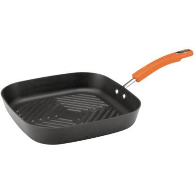 Rachael Ray® 11" Hard-Anodized Square Deep Grill Pan