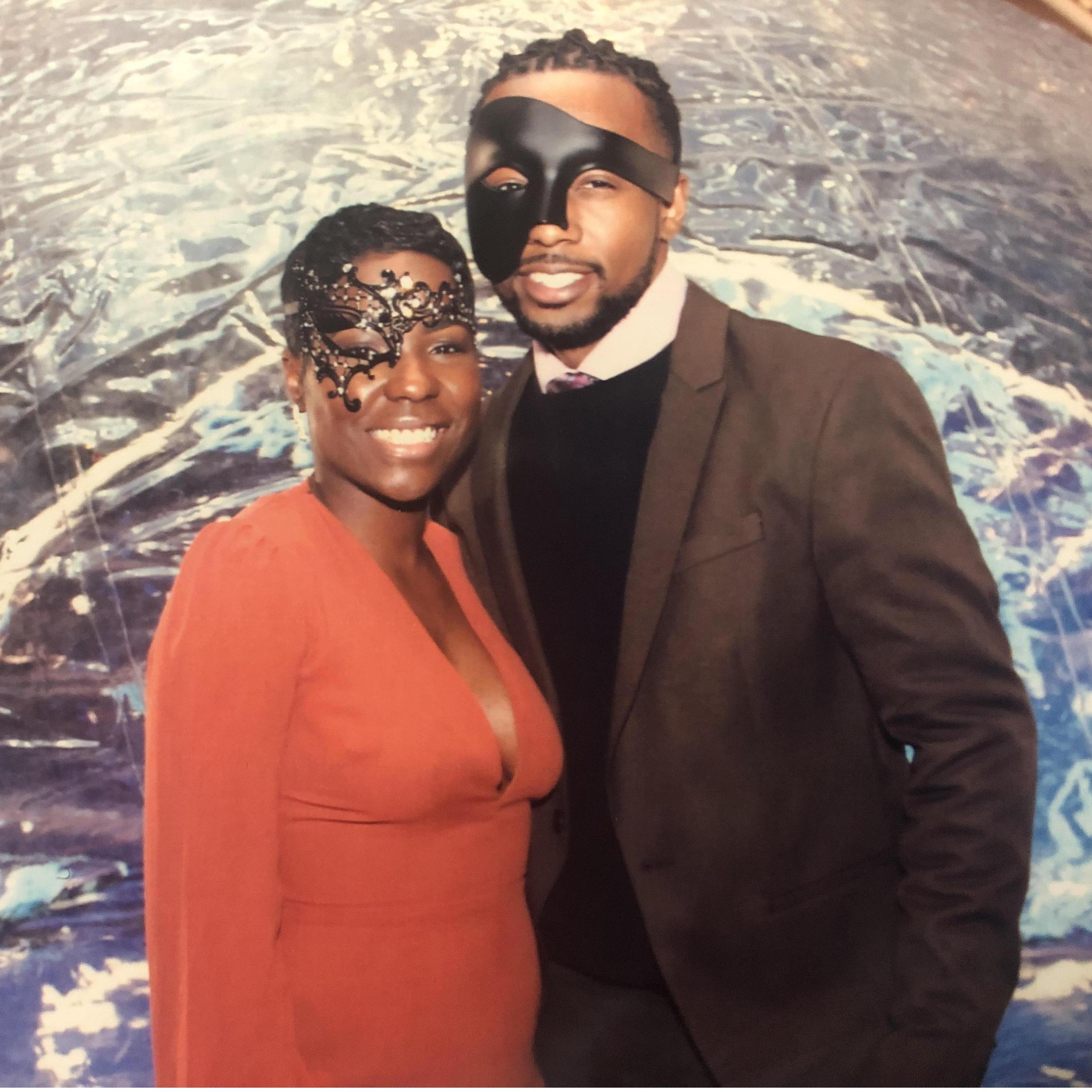 Masquerade Ball at Endeavor Holiday party.