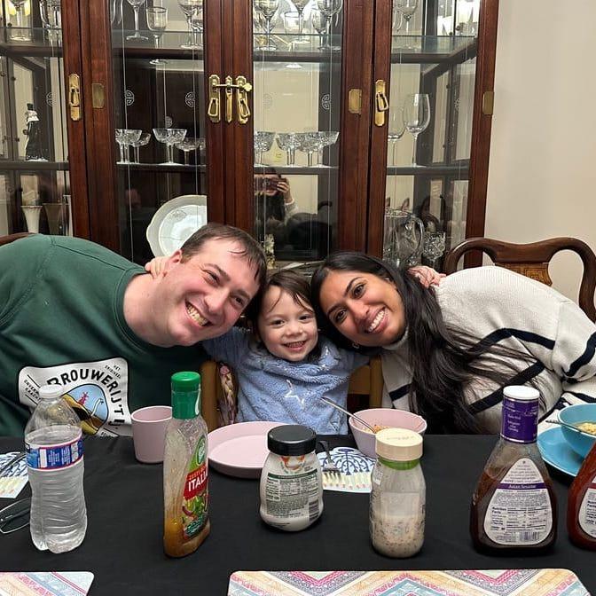Celebrating the last night of Hanukkah