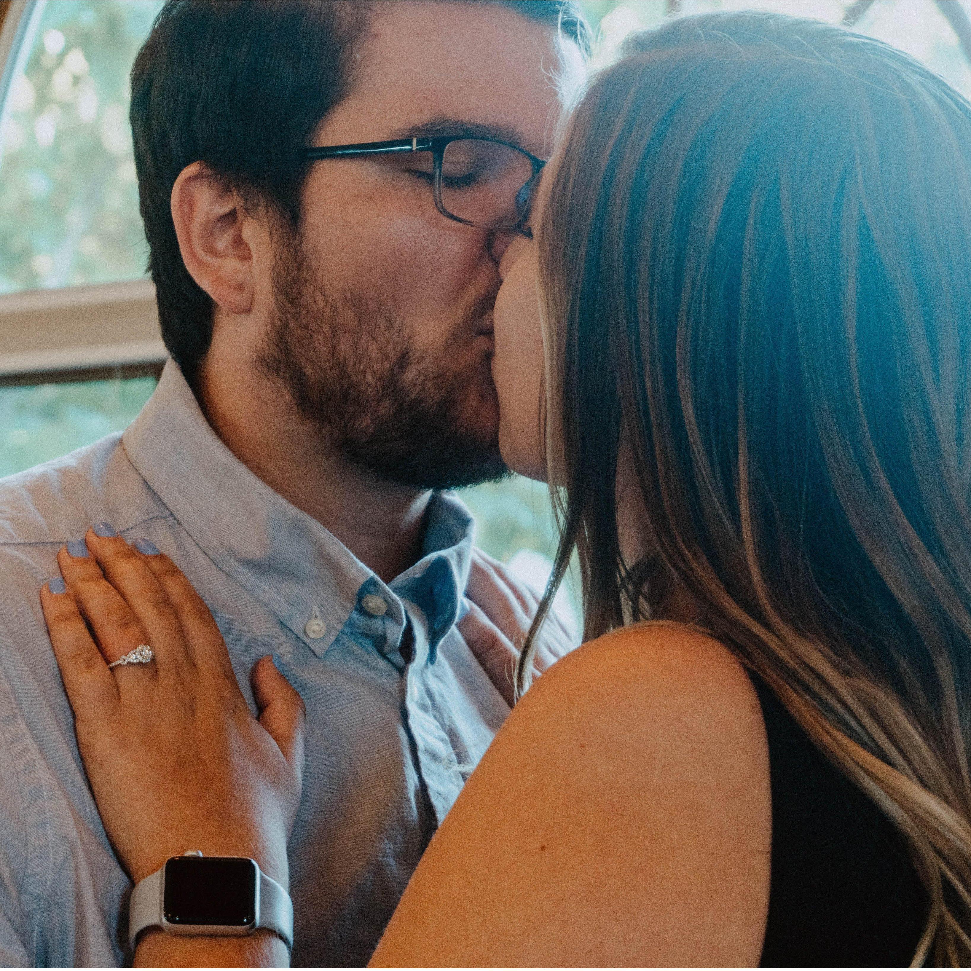 The one with our first kiss after being engaged.