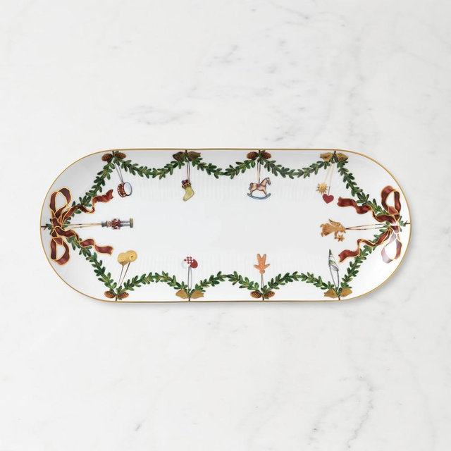 Royal Copenhagen Star Fluted Oval Dish
