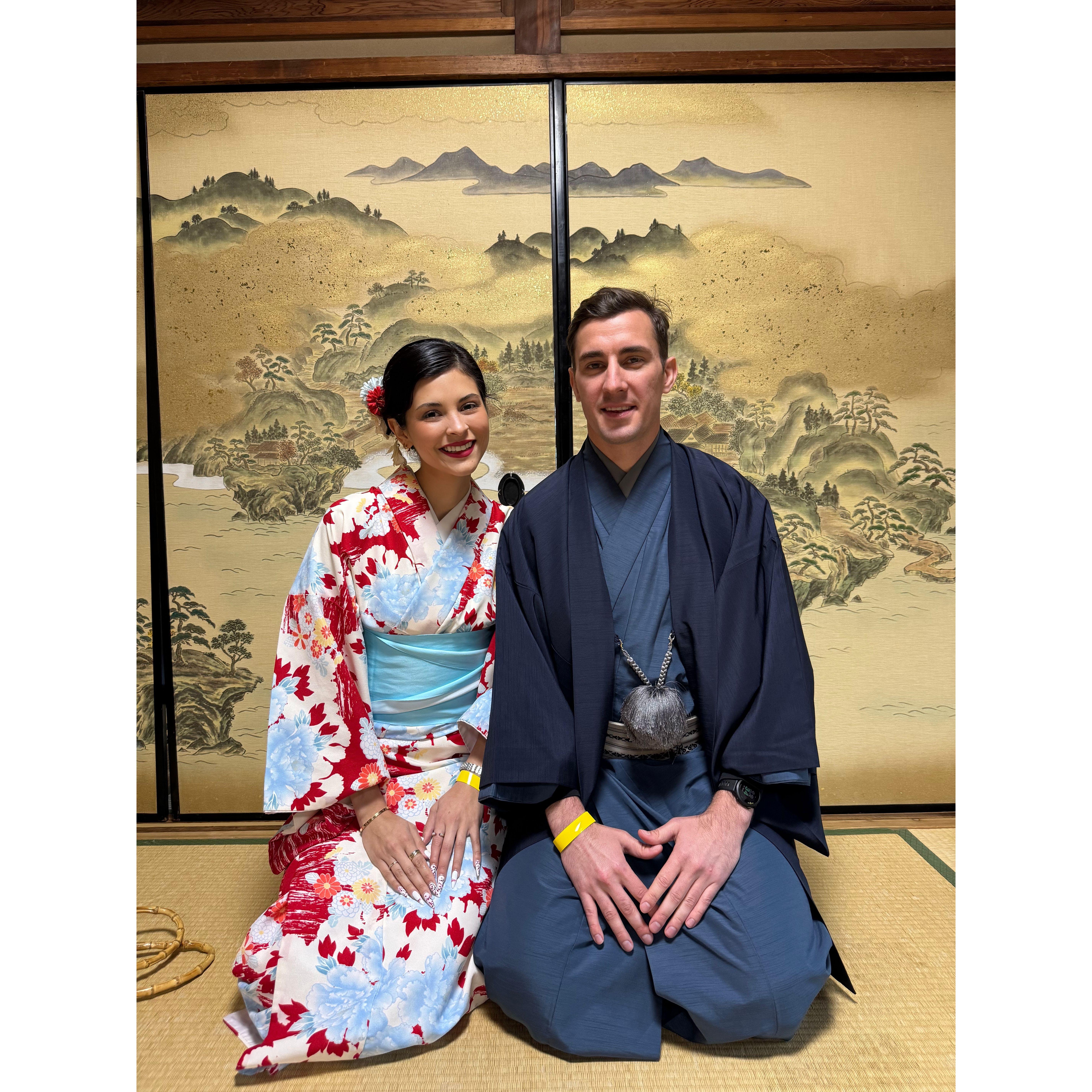 Making matcha in Kyoto, Japan.