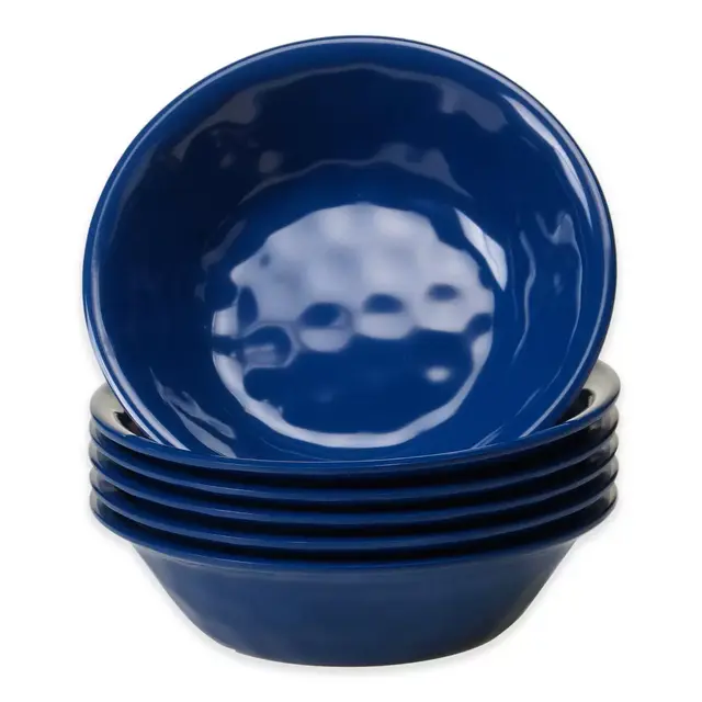 Certified International Melamine Bowls in Cobalt (Set of 6)