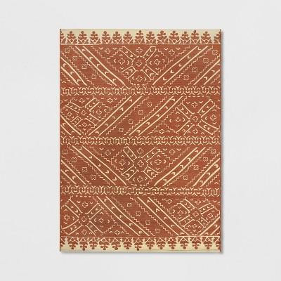 5' x 7' Royal Stripe Outdoor Rug Blush - Opalhouse&#8482;