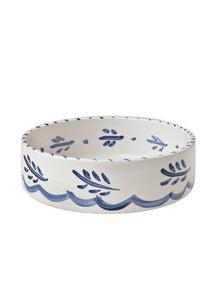 Blue and White Dog Bowl, Large