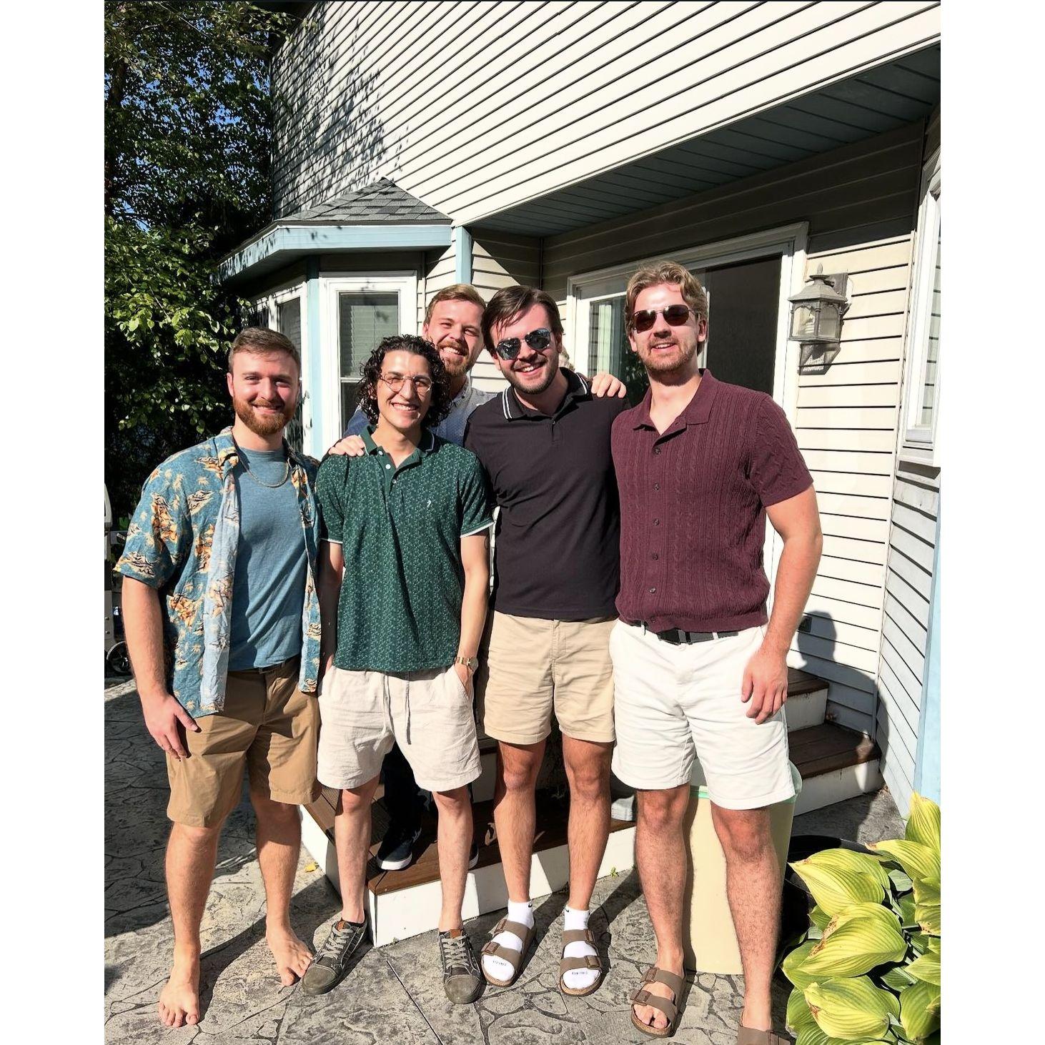 Jace and the boys at Nik and Marley's engagement party. September 2024