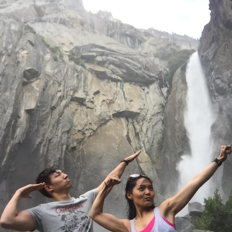 Just flexin at Yosemite National Park under Yosemite Falls