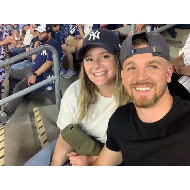 The first baseball game we went to together. Go Mets!!