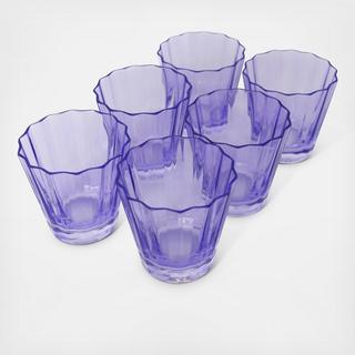 Estelle Sunday Low Ball Glass, Set of 6