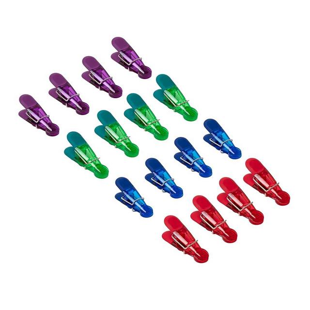 Magnetic Snack and Chip Clips, Assorted Colors, 16 Count