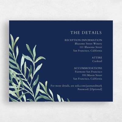Navy, Blue Wedding Enclosure - Eastwick