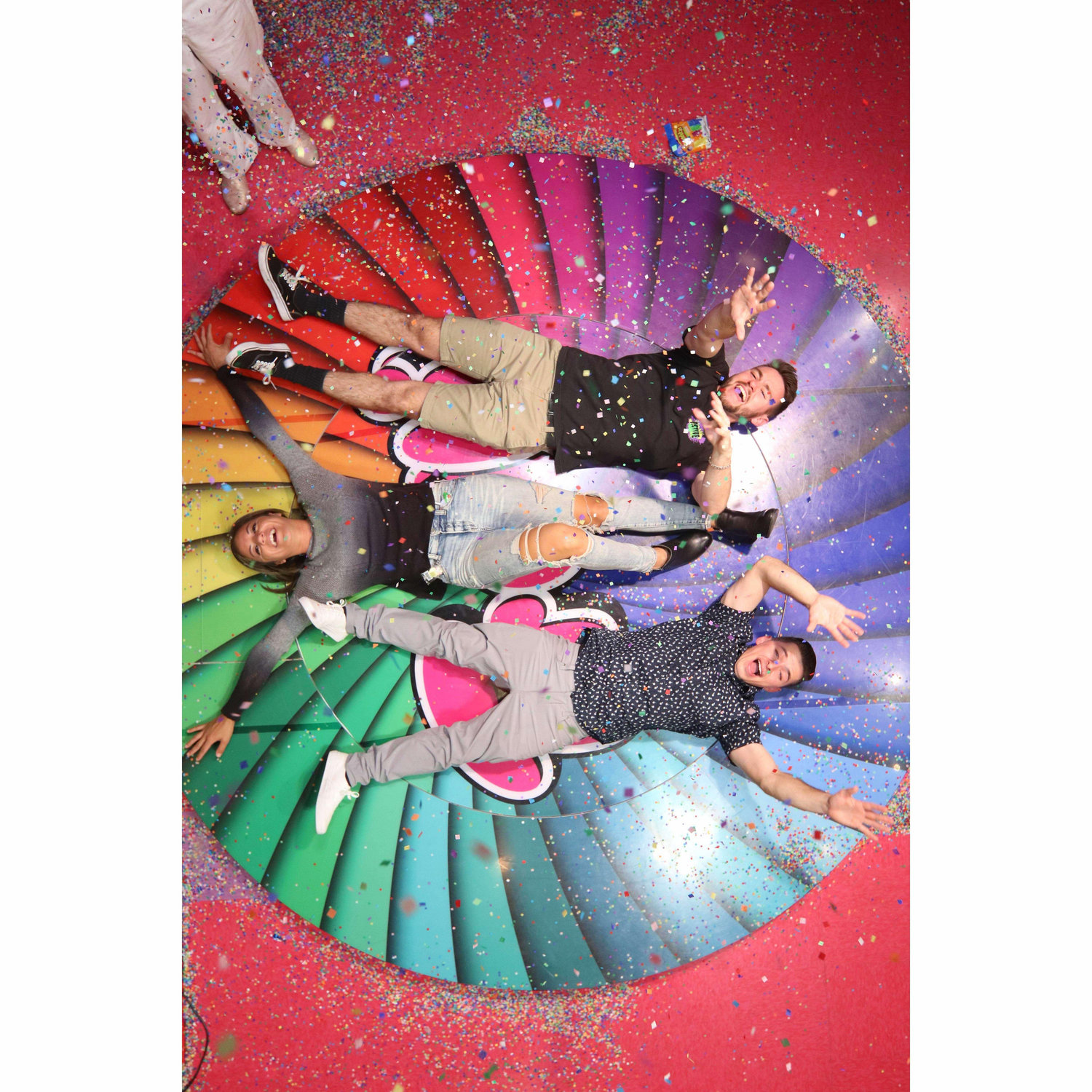 Threes Company (Spencer, myself and Kenny) best roomie ever, at Candytopia