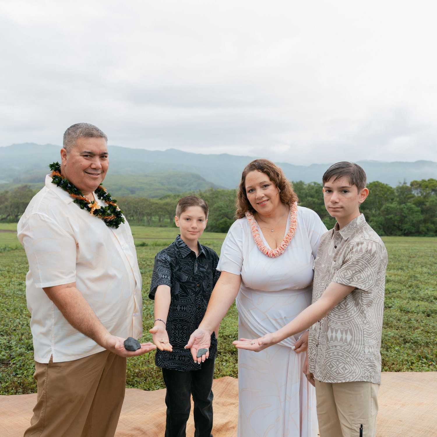 Each of us had a pohaku to symbolize our ancestors and families that we brought with us
