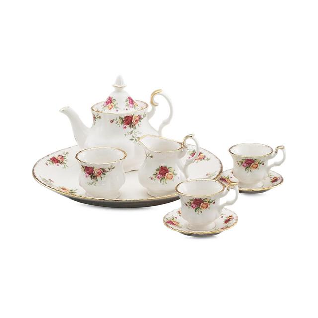 Royal Albert Serveware, Old Country Roses 9 Piece Mini Tea Set