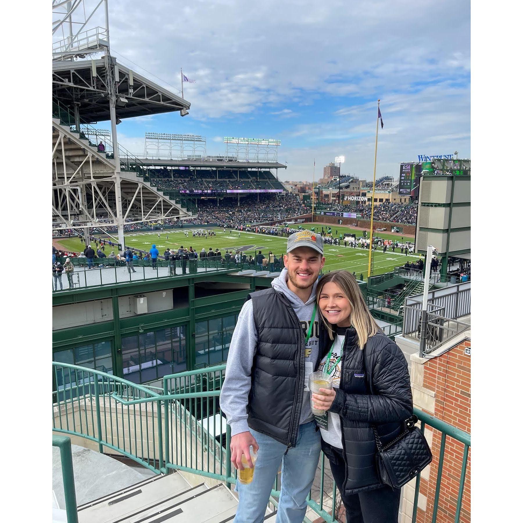 Purdue vs Northwestern at Wrigley with Friends