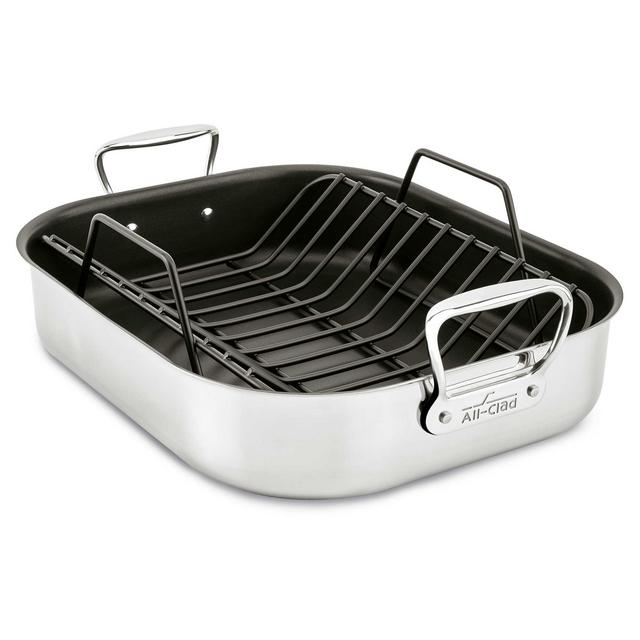 All-Clad® 16-Inch x 13-Inch Nonstick Roaster with Rack