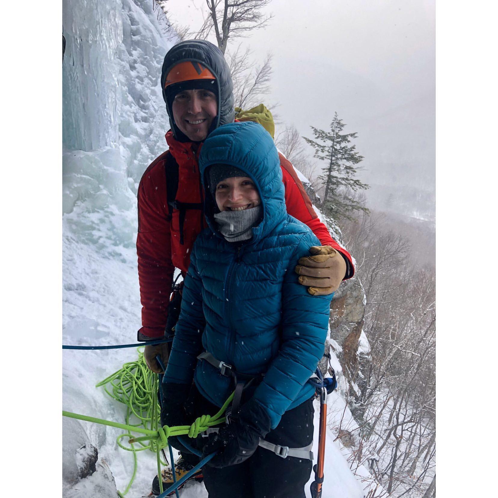 first multipitch ice climb!