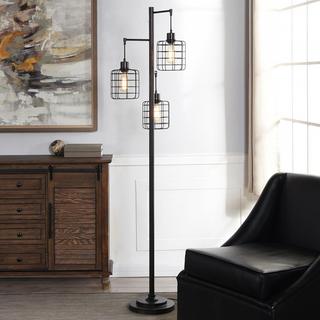 Madison Bronze Contemporary Floor Lamp