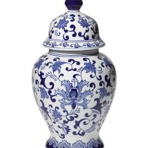 Porcelain Lidded Temple Jar