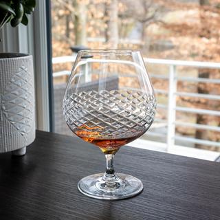 Diamond Brandy Glass, Set of 4