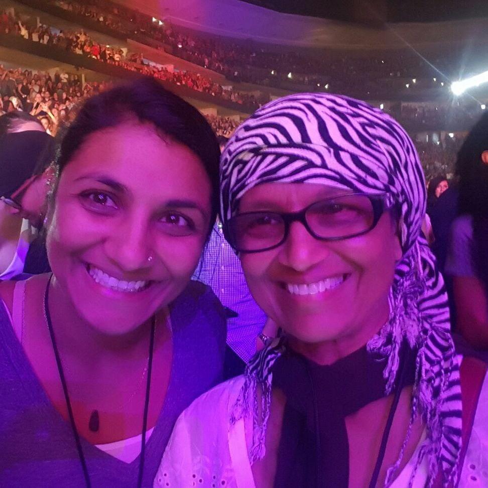 With Mumsy @ the Pitbull show in Denver!