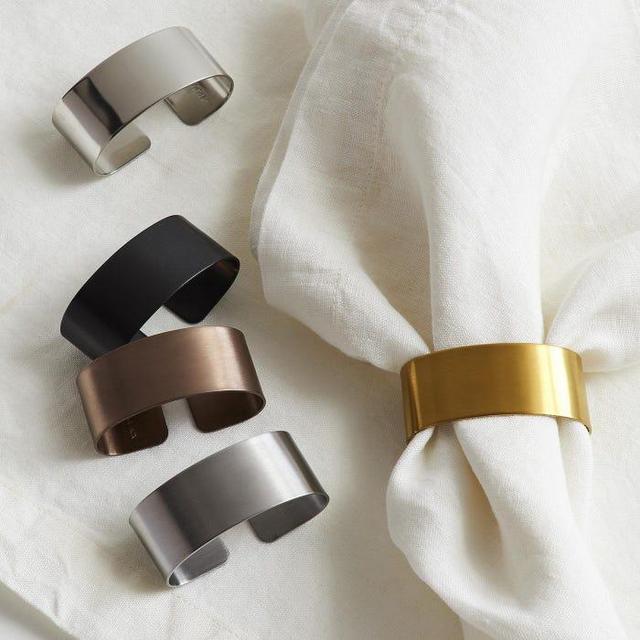 Brushed Gold Napkin Ring