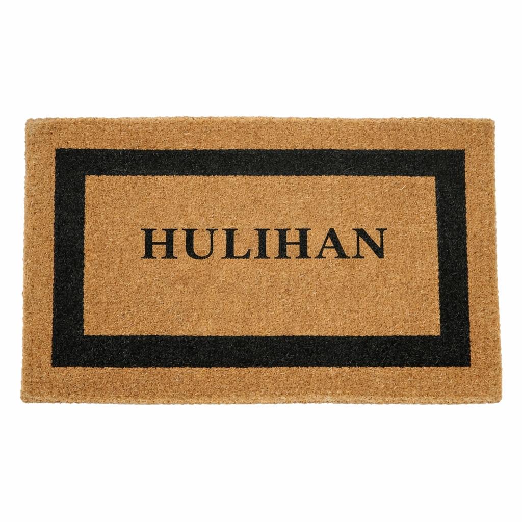 Personalized Framed Doormat - 22" x 36", Black