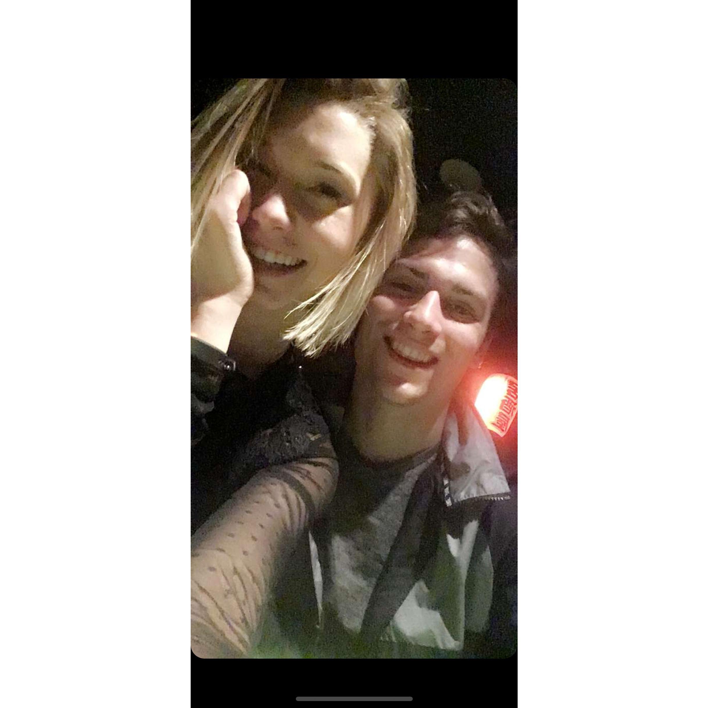 Our first picture together when we rekindled... 2018.