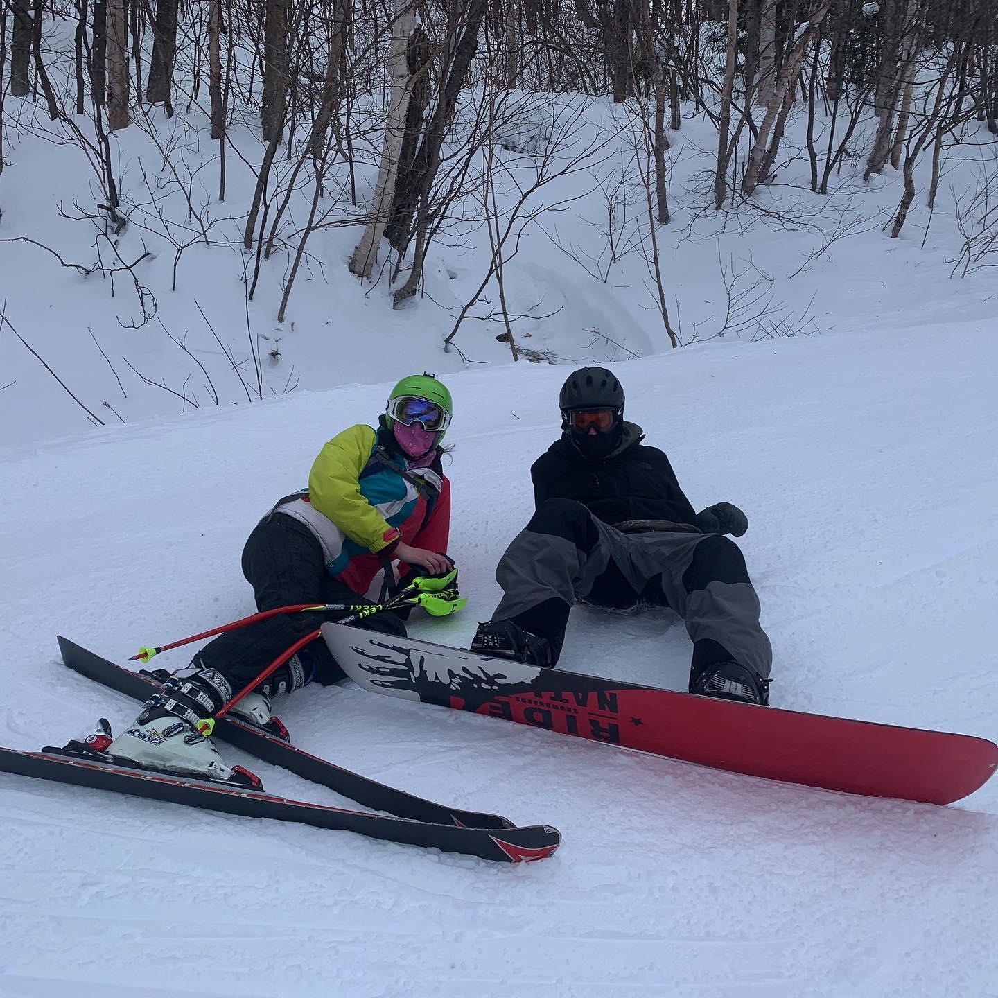 Sam enjoyed trips back north to get some time on the mountain