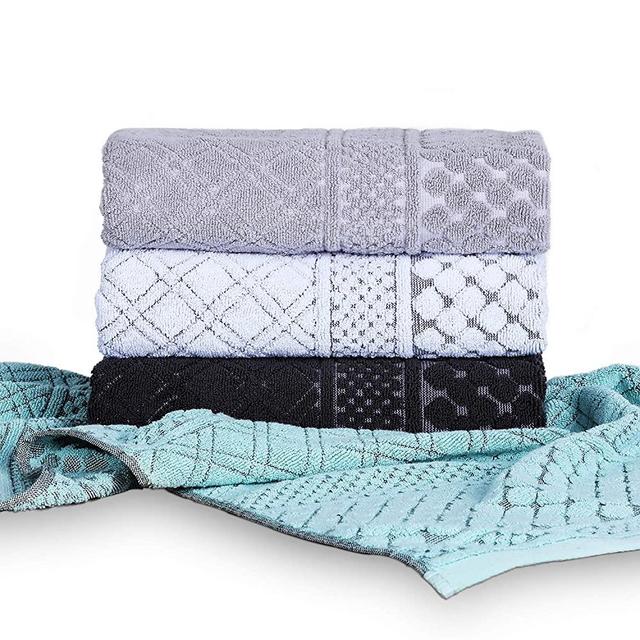 Large Size Haod Towels Set,20X40in Luxury Cotton Towels for Bathroom(hand towels set, Mix green)