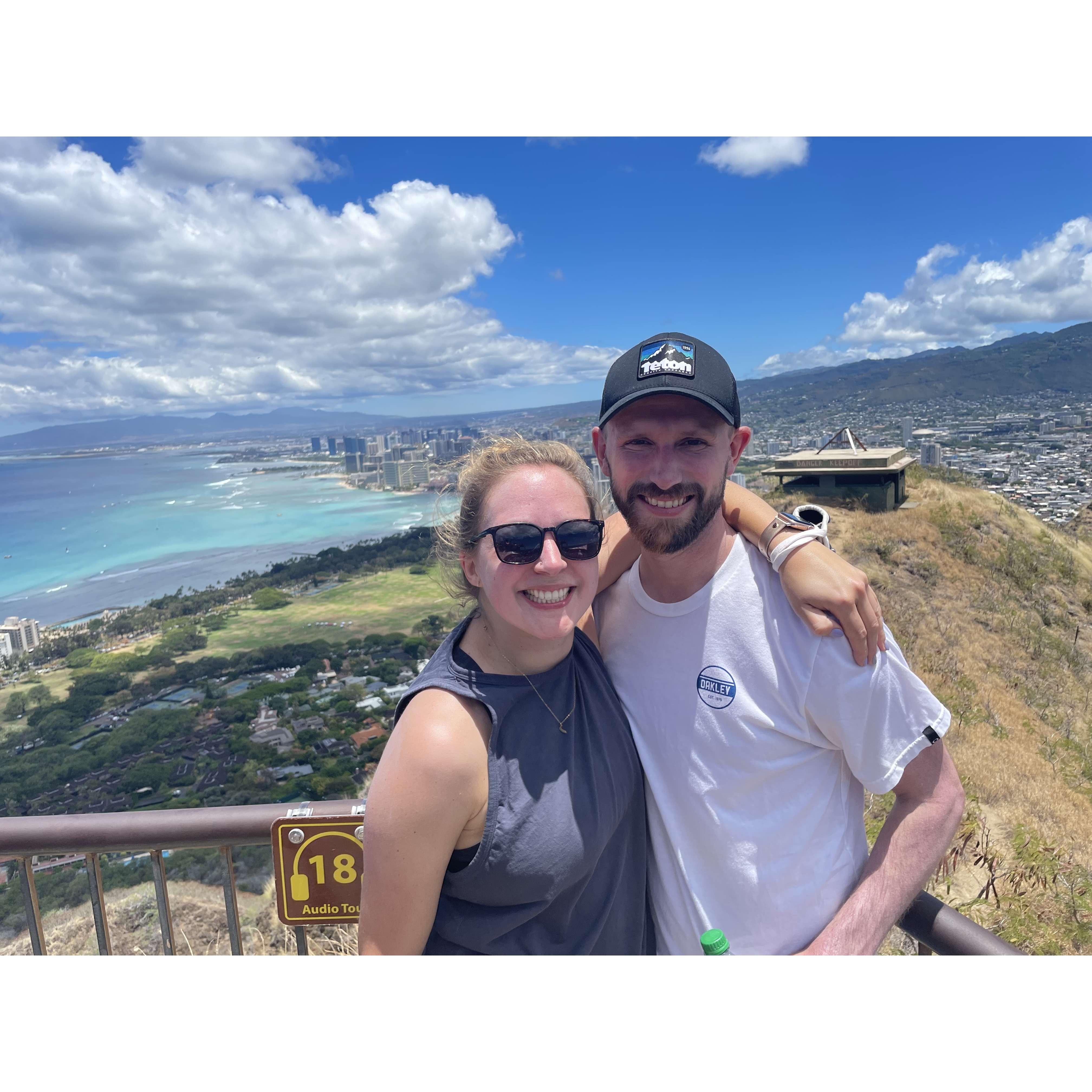Diamond Head Hike in Oahu, HI