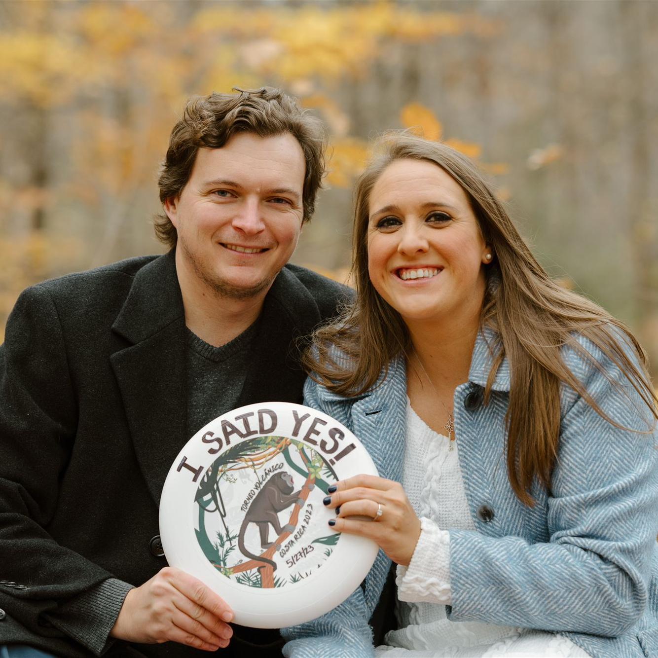 Engagement Photos at the place we had our first date, Rotary Park in Livonia, MI