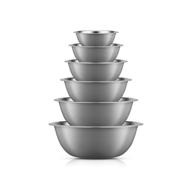 JoyJolt Stainless Steel Mixing Bowl, Set of 6