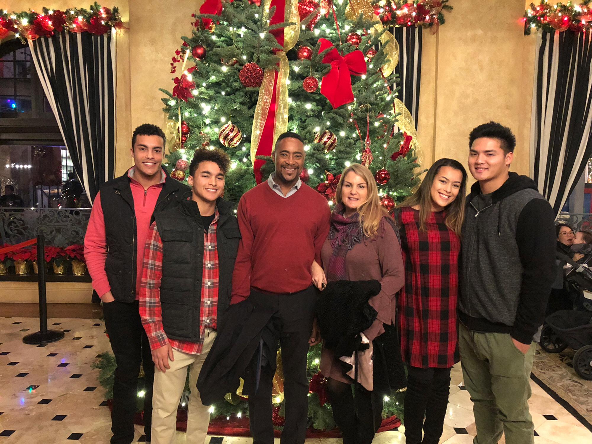 Christmas dinner with Cassie’s family