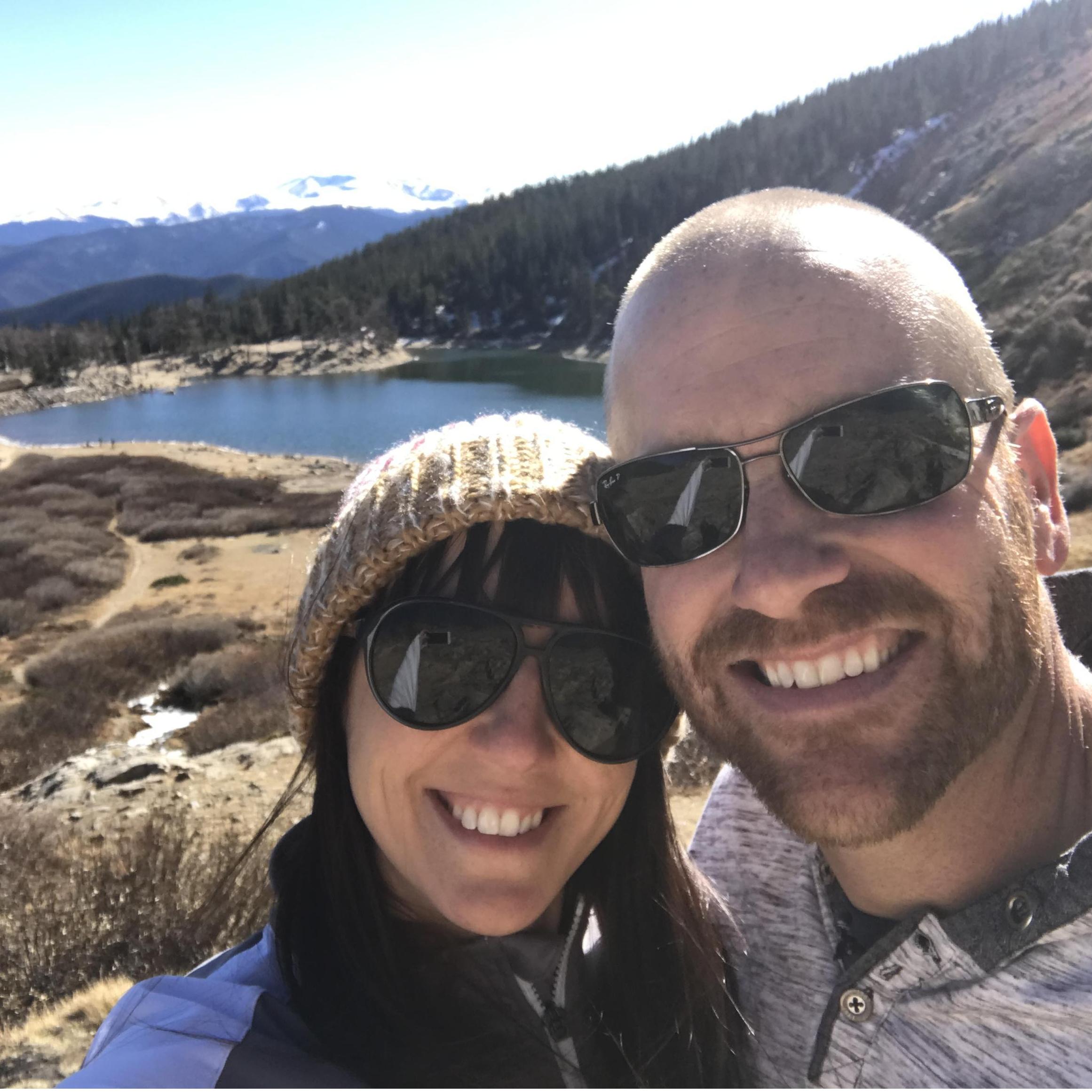 Enjoying the Colorado outdoors at St. Mary's Glacier