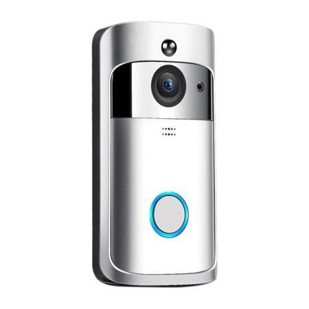 Home Door Ring WiFi Wireless Visual Camera,Video Doorbell, WiFi Smart Wireless Doorbell HD Security Camera Two-Way Talk Video, Indoor Chime, Night Vision, Motion Detection, App Control for iOS Android