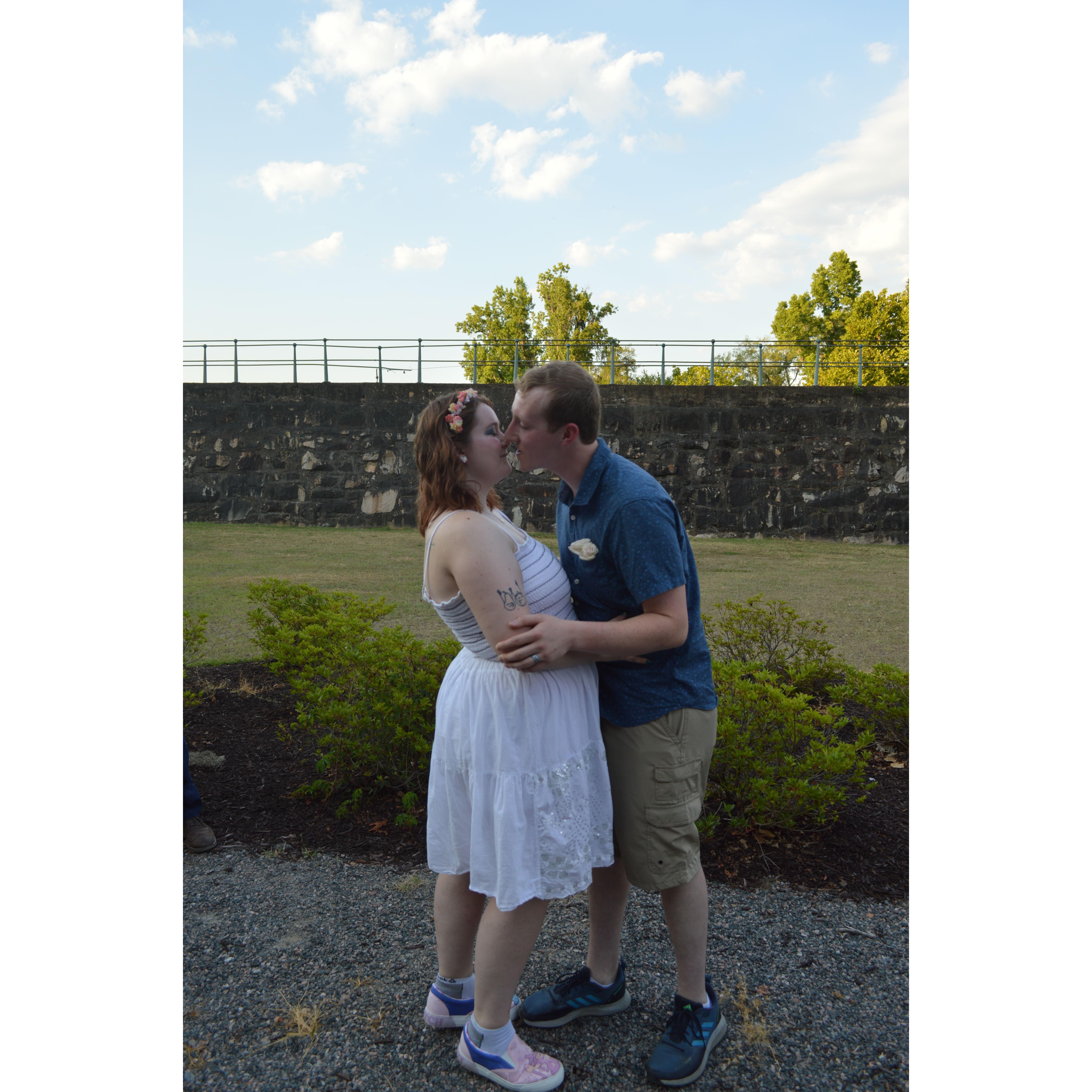 "You may now kiss the bride!"
