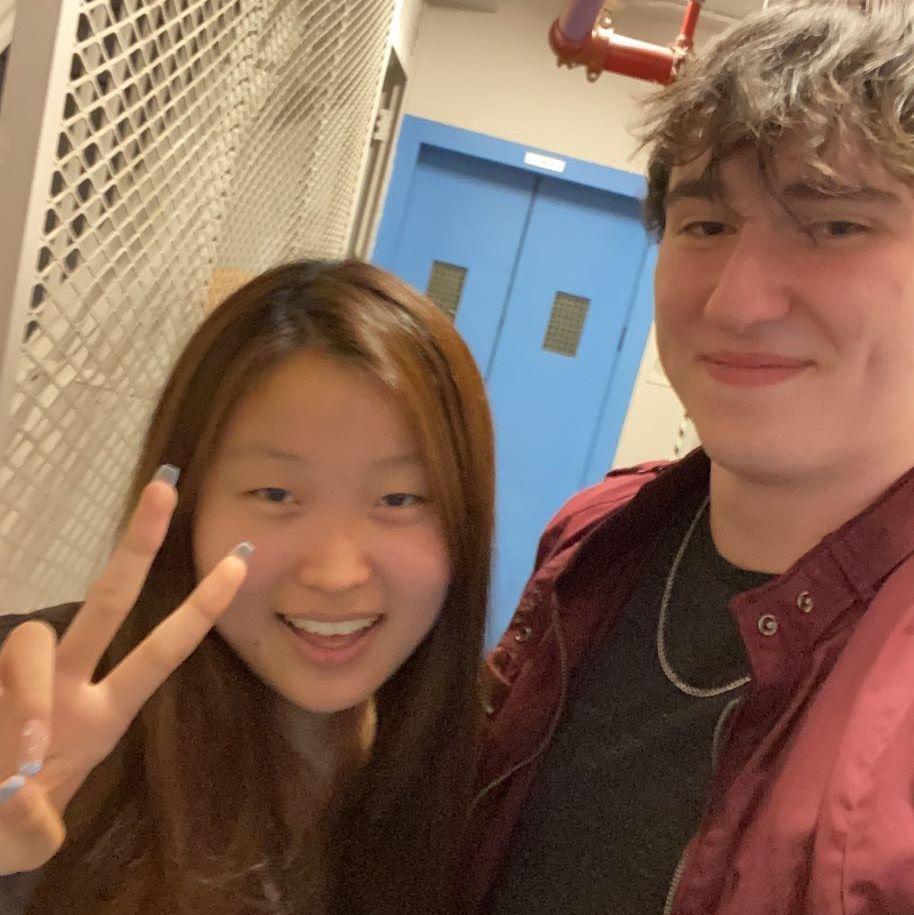 Our very first picture together in Rubin Hall at NYU!