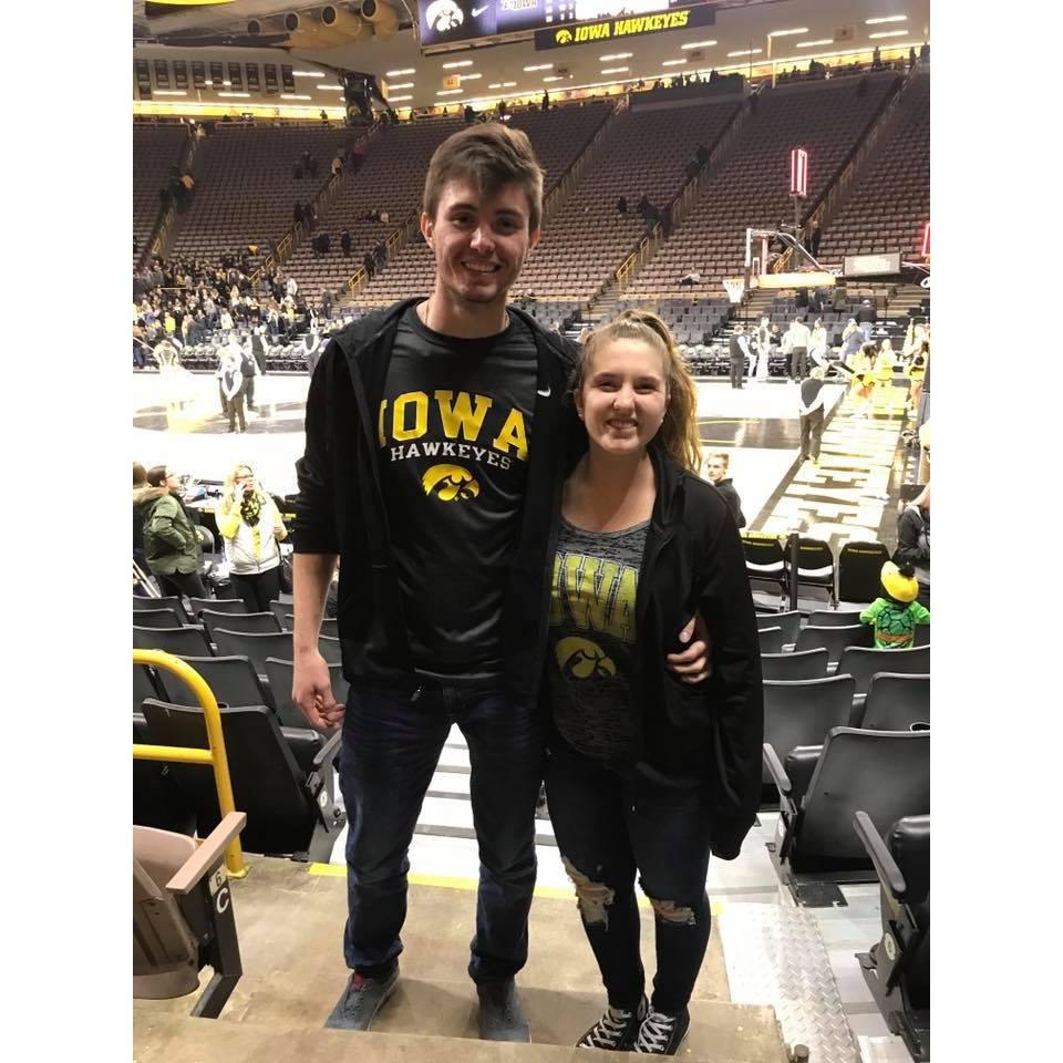 Nick's first and only Iowa Basketball game!