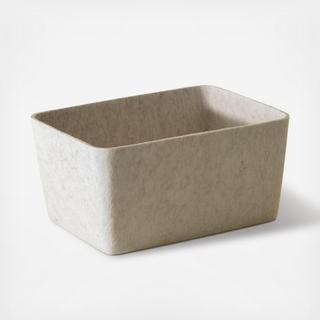 The Sculpted Wide Bin, Set of 3