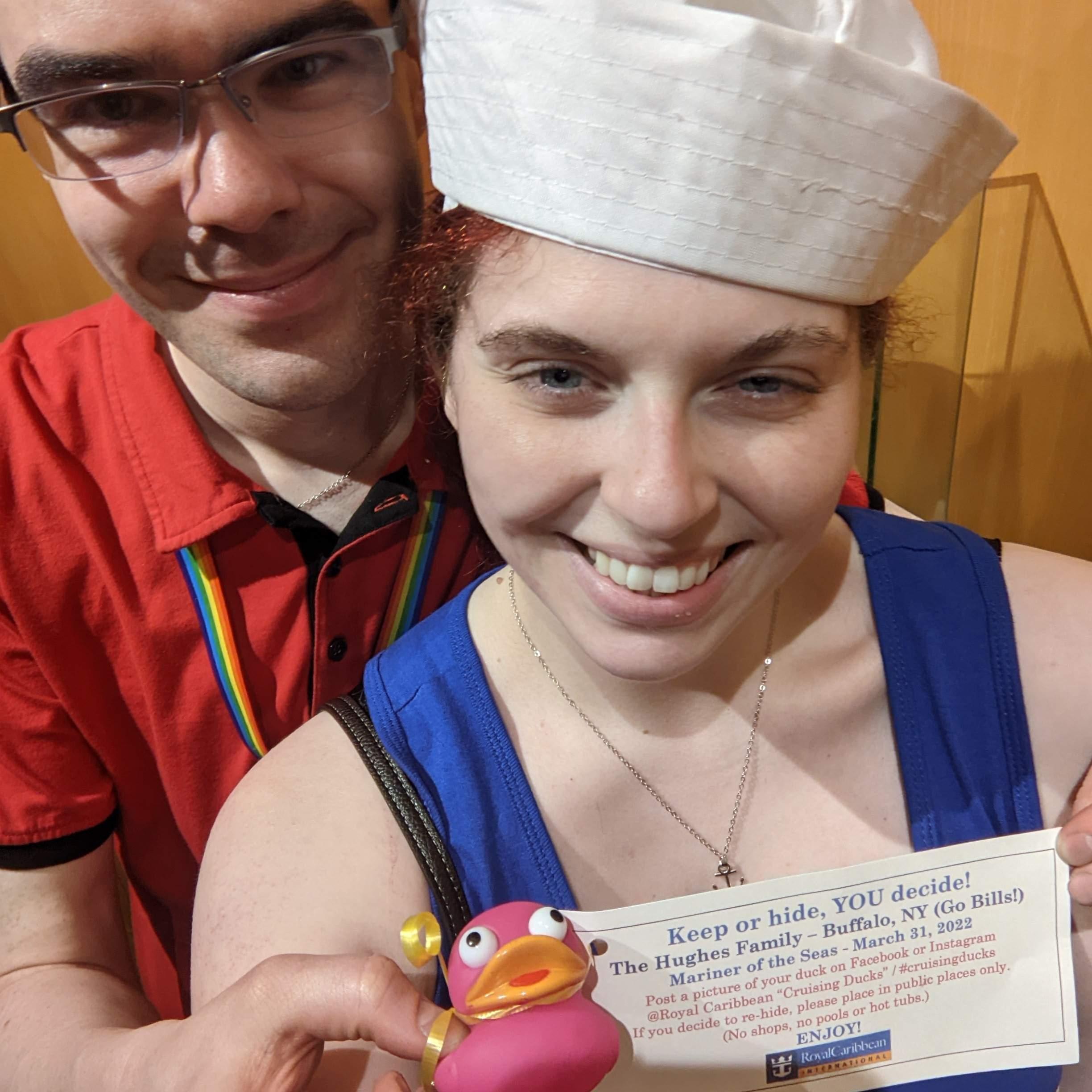 Found a duck that someone else hid on the cruise. Mariner of the Seas. 04/22. 