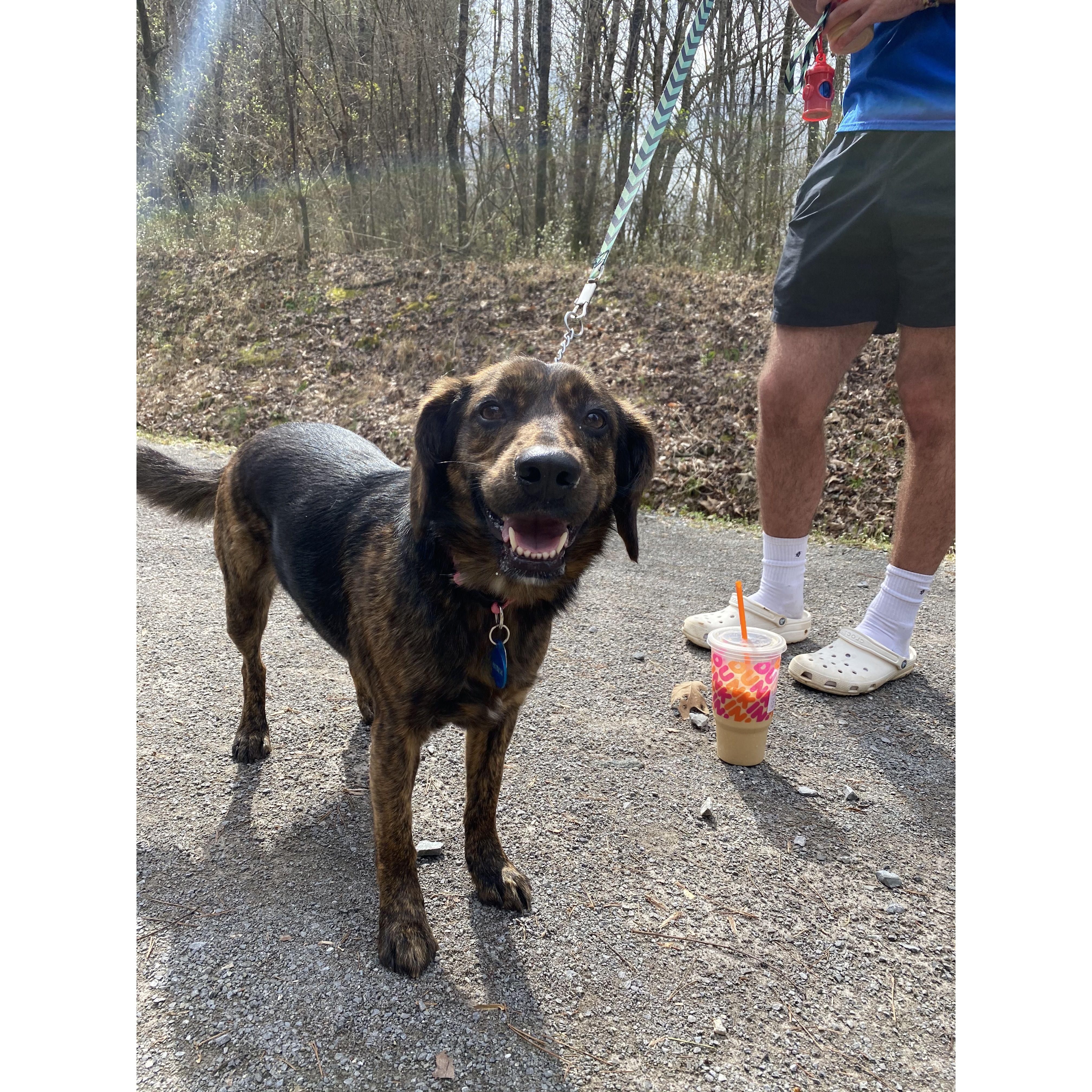 Taking Patricia on walks!